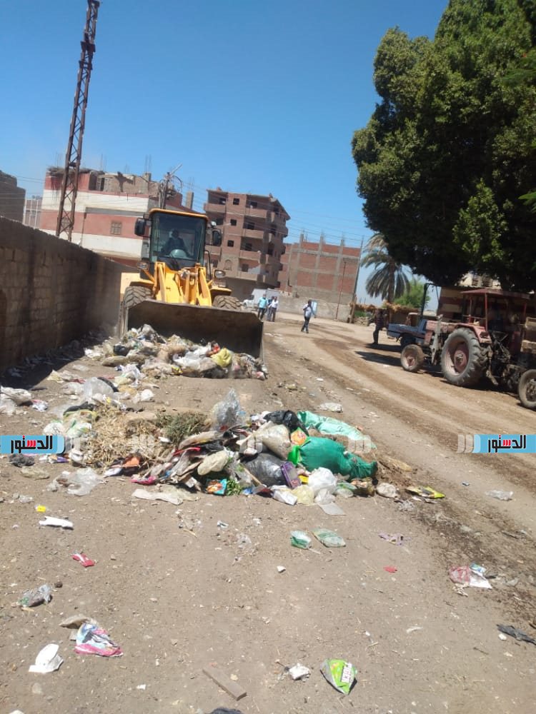 حملة نظافة وتشجير وندوات توعية بقرية بني مر بمركز الفتح  (3)