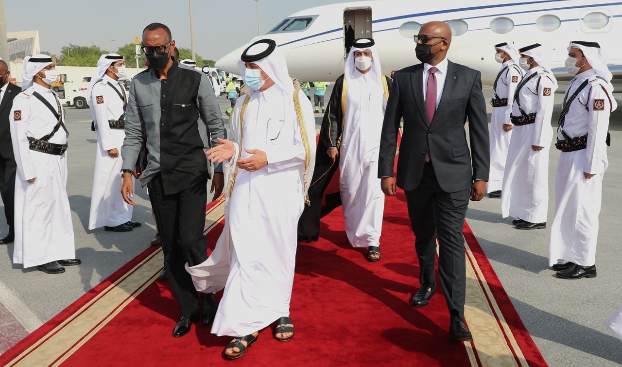رئيس رواندا يصل قطر