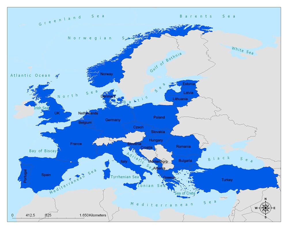 North Atlantic Treaty Organization (NATO)/NATO Map | Mappr