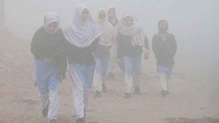 الضباب الدخاني في لاهور الباكستانية
