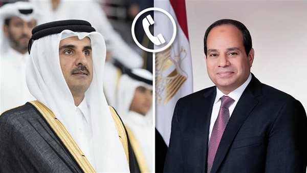 الرئيس السيسى يتفق مع أمير قطر على إطلاق مبادرة مشتركة لدعم وإغاثة الشعب السودانى
