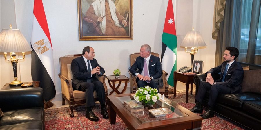 الرئيس السيسى والعاهل الأردنى يحذران من العواقب الخطيرة لأى عملية عسكرية فى رفح الفلسطينية